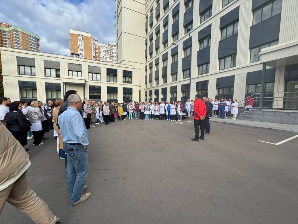 Тренировка по пожарной безопасности в поликлинике1