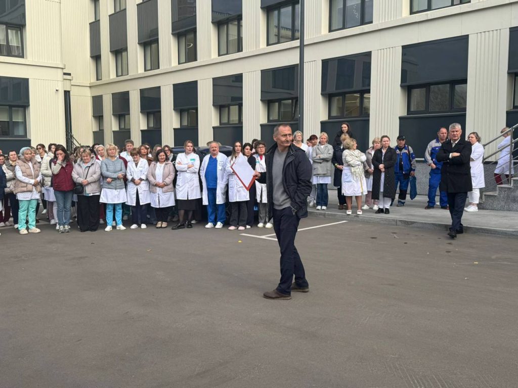 Тренировка по пожарной безопасности в поликлинике2