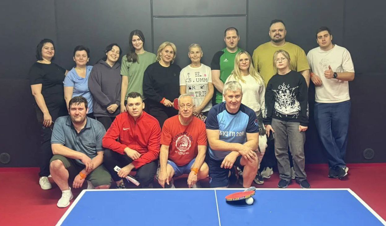 Внутренний турнир по настольному теннису в Городской поликлинике №209